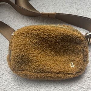 lululemon athletica Tan Sherpa Crossbody Bag